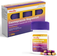 TIME-CAP LABS Timely Esomeprazole 20mg packaging insert highlighting value.