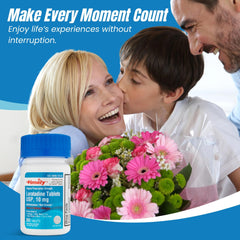 TIME-CAP LABS Loratadine daily-use routine with one tablet.