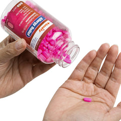 Timely Allergy Relief caplets label detail shows 25 mg dosage for allergy symptoms.