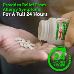Timely Cetirizine 10 mg tablet showing dosage guidance for simple daily use.