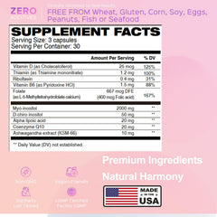 CoQ10, Vitamin D3 and B vitamins in supplement
