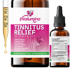 60ml bottle of tinnitus relief drops to drink