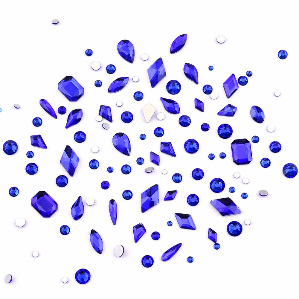 Tisslan blue flame and rhombus crystals enhance 3D nail art effects