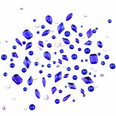 Tisslan blue flame and rhombus crystals enhance 3D nail art effects