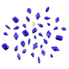 Tisslan blue mixed shapes for versatile nail art and crafts