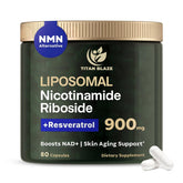Bottle of Titan Blaze NAD+ 80 capsules