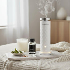 TitanVex Dream On diffuser oil application demonstrates easy, spill-free use in waterless diffusers.