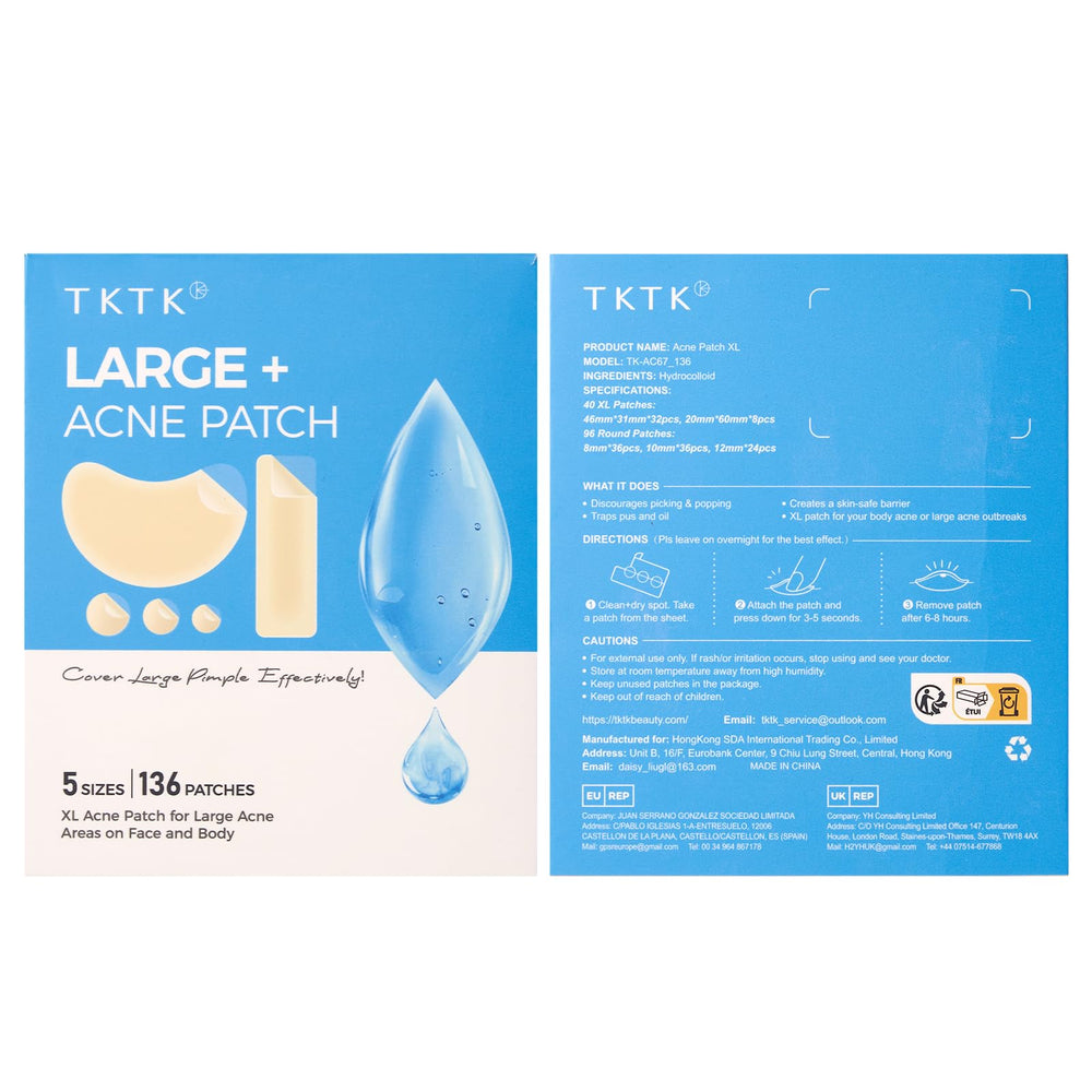 TKTK total 136-count set for versatile blemish coverage.