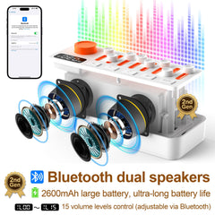 TMEHM 2600mAh battery powering up to 10 hours of portable use.