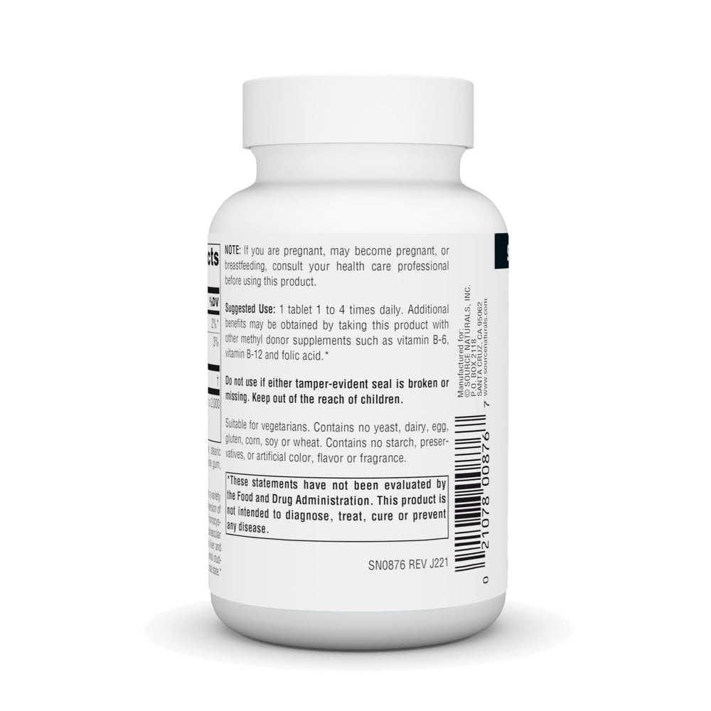 Close-up of TMG anhydrous betaine tablets