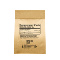 Close-up of TMG powder showing single-ingredient formula
