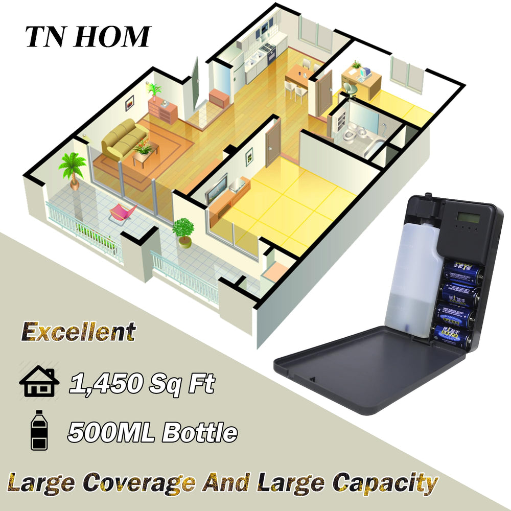 TN HOM cold air diffusion technology detail illustrating fast, heat-free scent dispersion.