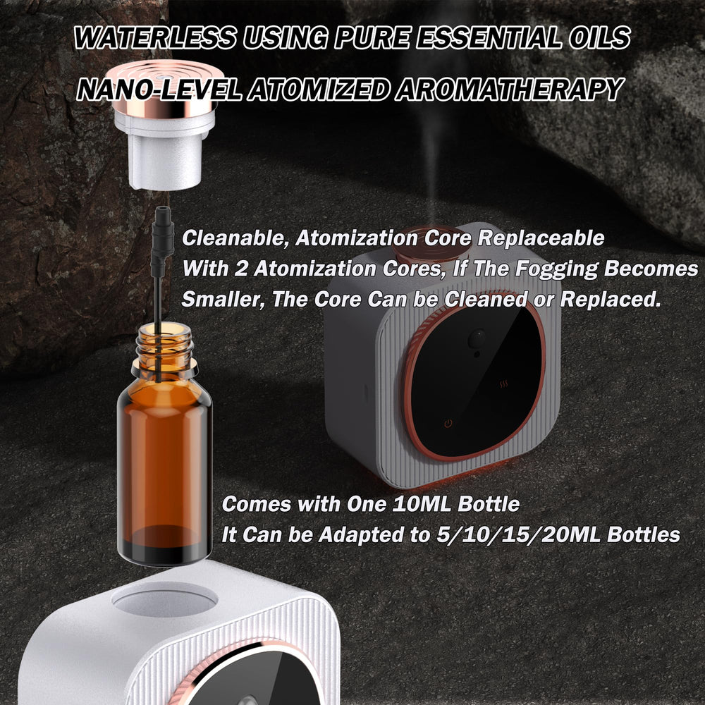 TN HOM Waterless Diffuser anti-spill design helps prevent leaks if tipped.