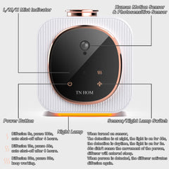 TN HOM Waterless Diffuser white-gold shell complements modern decor and makes a refined gift.