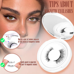 TNFVLONEINS packaged magnetic eyelashes ready for travel and on-the-go beauty.