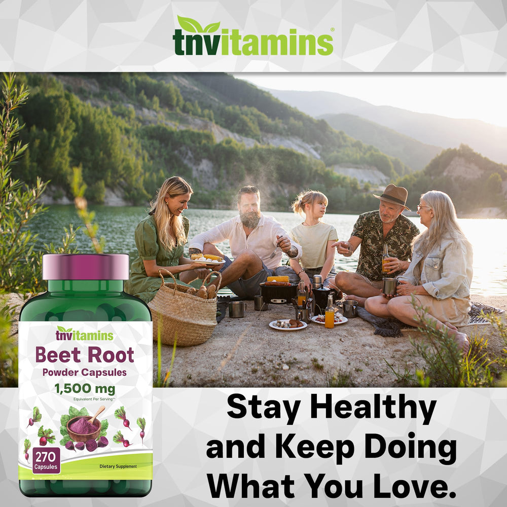 Made in USA label for TNVitamins Beet Root Capsules.