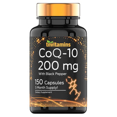 TNVitamins CoQ10 200mg bottle with Black Pepper Extract