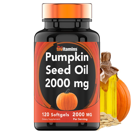 tnvitamins Pumpkin Seed Oil 2000 mg per serving - 120 Softgels bottle