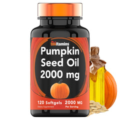 tnvitamins Pumpkin Seed Oil 2000 mg per serving - 120 Softgels bottle