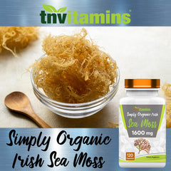 Organic sea moss dietary supplement capsules