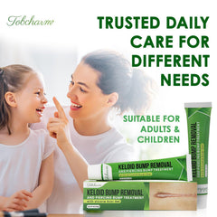 Tobcharm 30g packaging; easy-to-apply tube for daily scar care routine.
