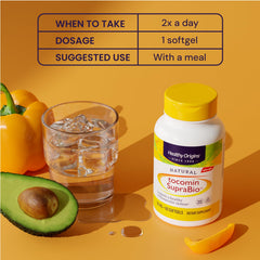 Supplement facts panel highlighting 50 mg per serving