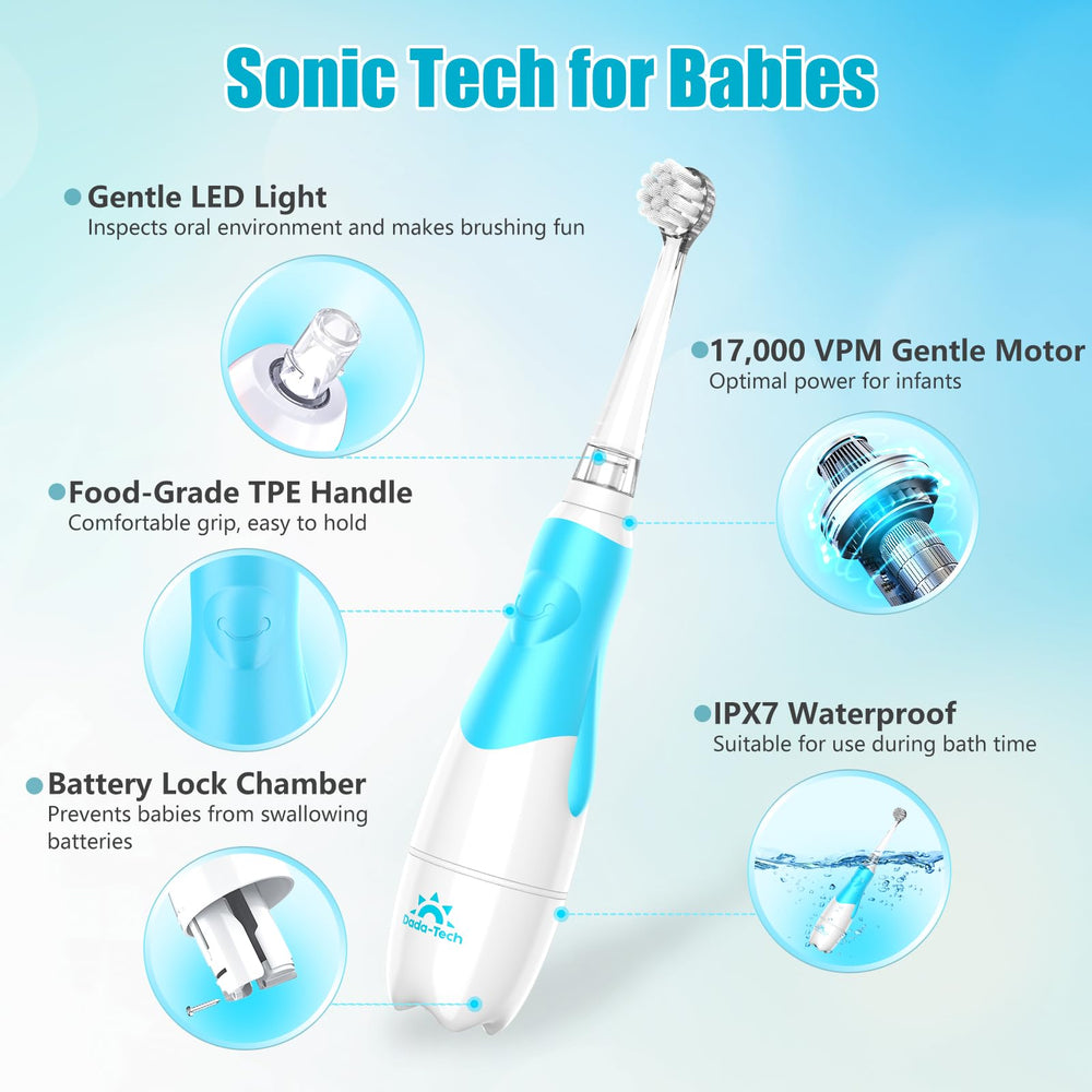 Child brushing in the bath with IPX7 waterproof design