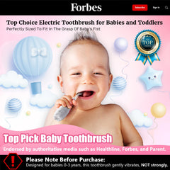 Close-up of pink toddler toothbrush bristles