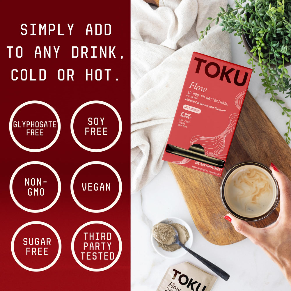 Nattokinase 10,800 FU illustration for Toku Flow
