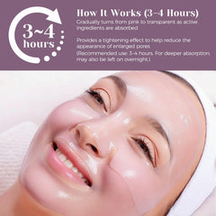 Tolureviah sheet mask on face for instant radiance
