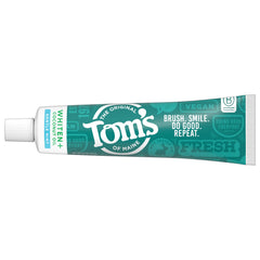 Enamel-safe whitening claim on packaging