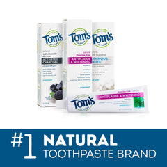 Fresh Mint toothpaste tube displaying natural ingredients label