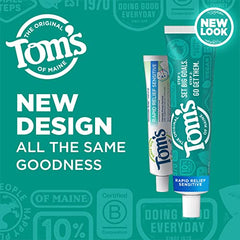 Close-up of toothpaste tube showing Fresh Mint flavor label