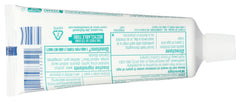 Close-up of Tom's of Maine Fresh Mint toothpaste label on 3 oz tube