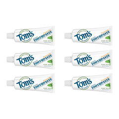 Tom's of Maine Fresh Mint travel-size toothpaste tubes, 3 oz each