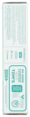 Recyclable toothpaste tube with blue recycling flag