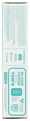 Close-up of squeeze action on toothpaste tube