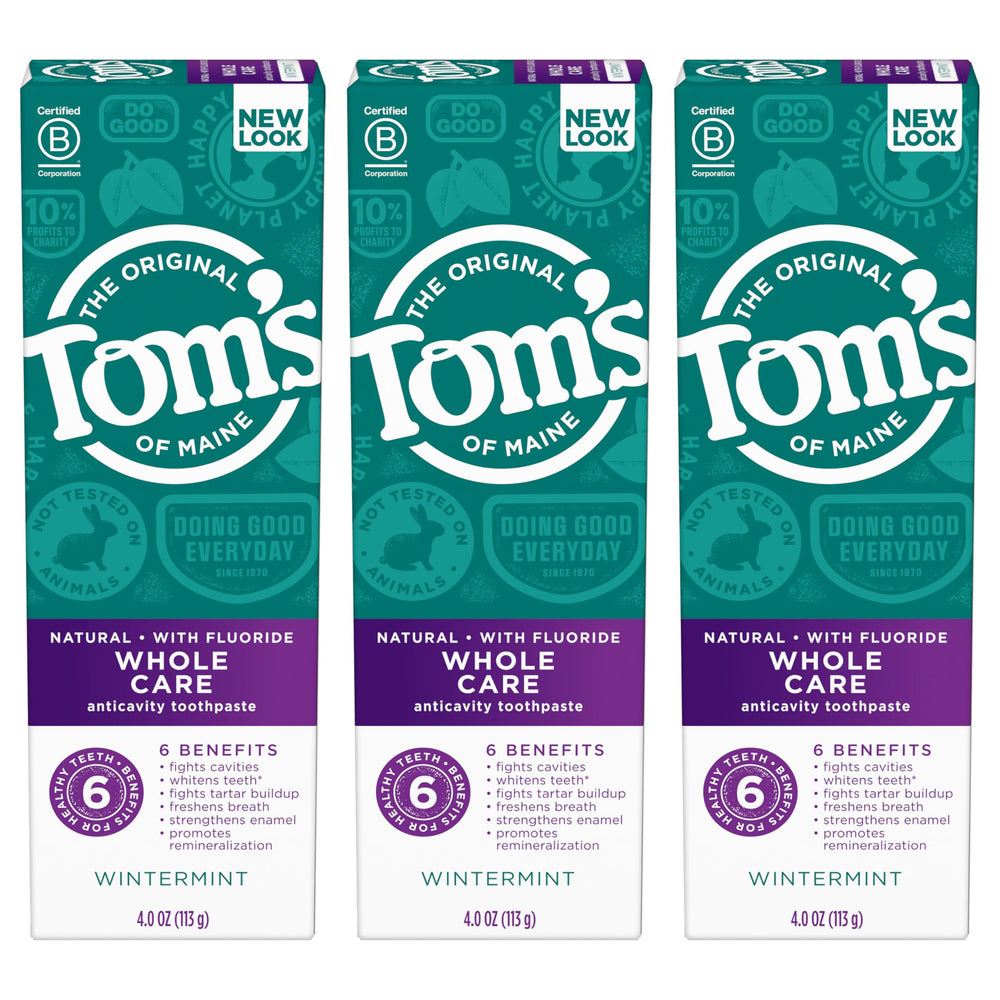 Three-tube packaging with barcode and branding
