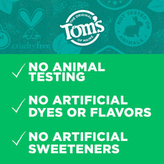 Tom's of Maine Wicked Fresh 3-pack packaging and label