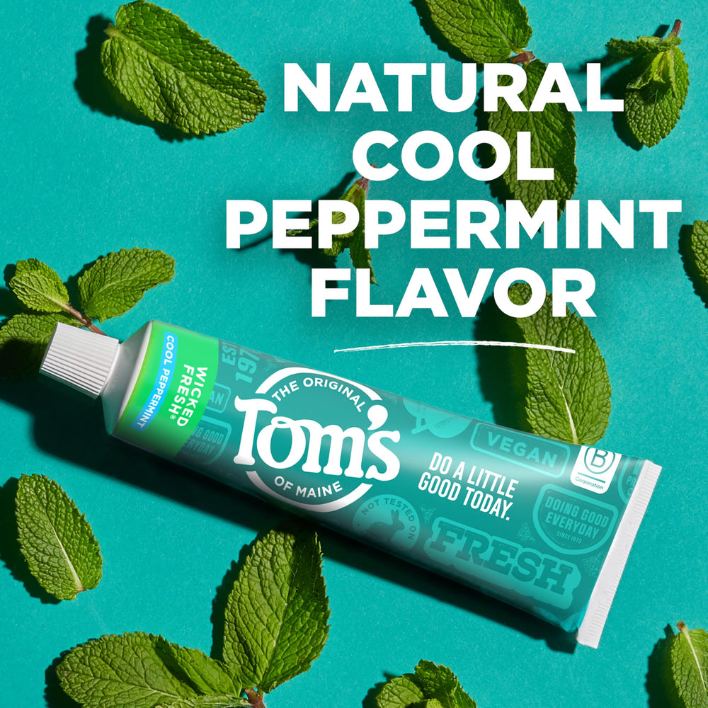 Refreshing Cool Peppermint flavor of Tom's of Maine Wicked Fresh toothpaste