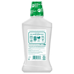 Cool Mountain Mint mouthwash bottle at an angle