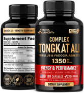 Tongkat Ali 1350mg complex for men bottle with 120 capsules
