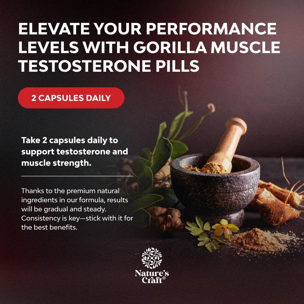 Tongkat ali and maca root supplement close-up