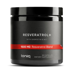 Toniiq 1600mg Resveratrol with MCT Oil bottle front view
