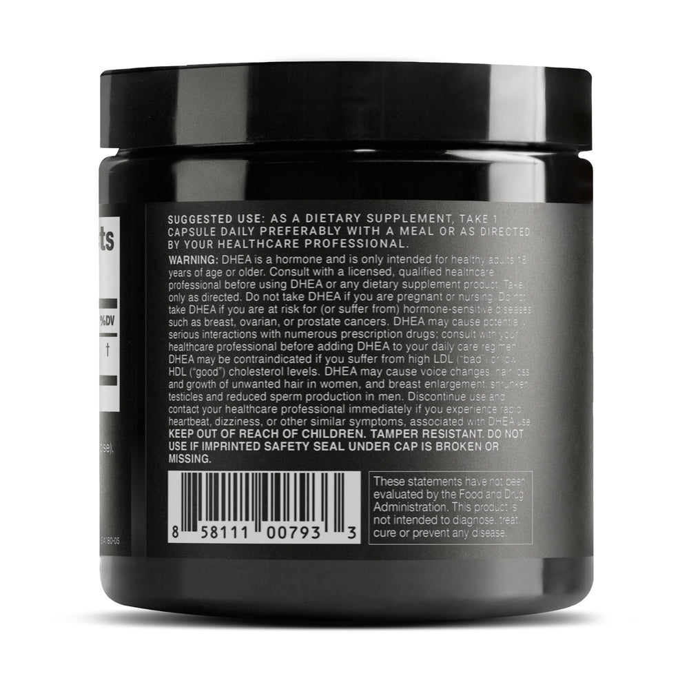 Micronized DHEA particles shown for absorption