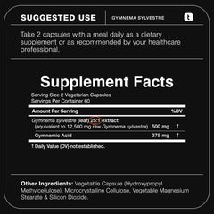 Close-up of Toniiq Gymnema Sylvestre 25:1 extract capsules