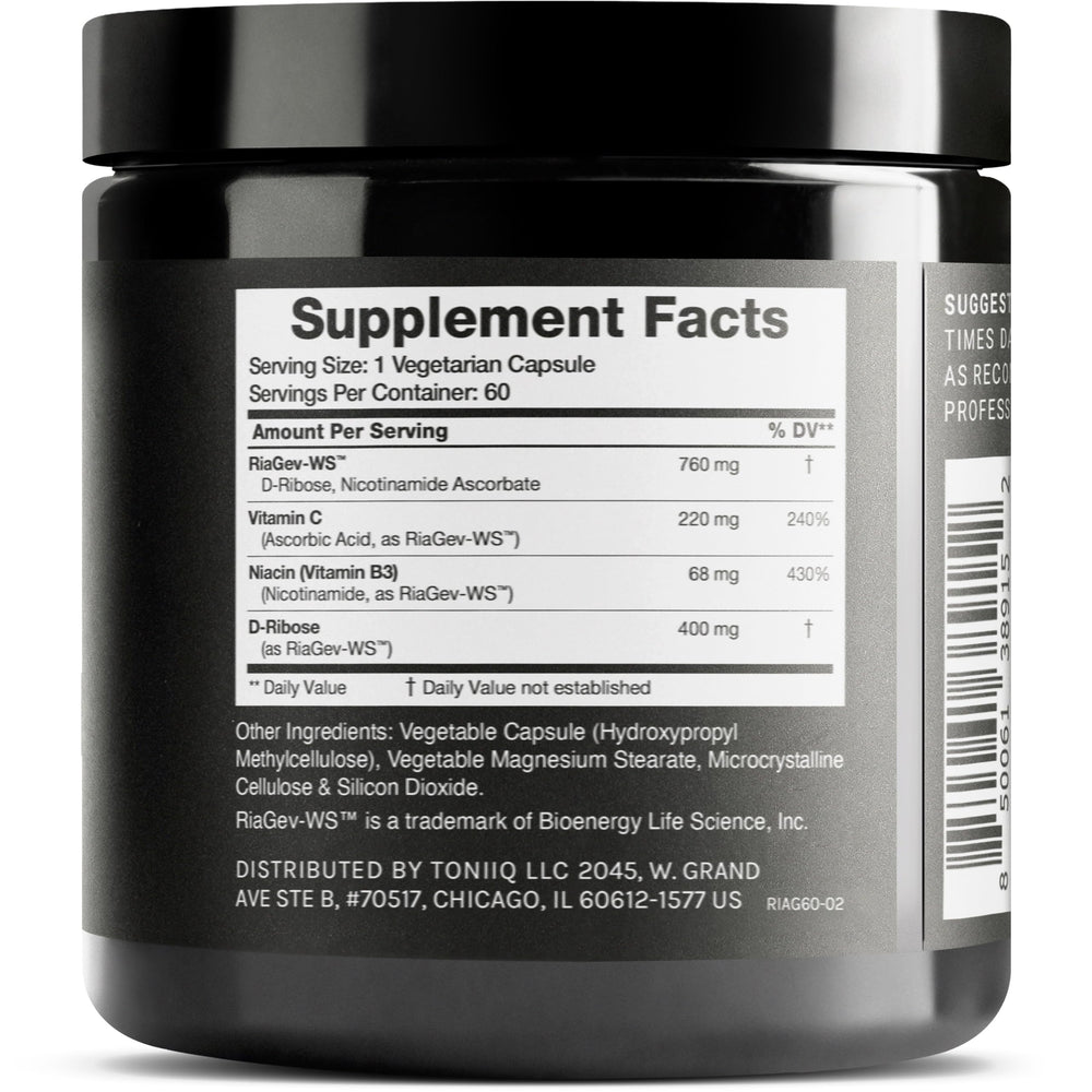 NAD+ supplement capsules close-up