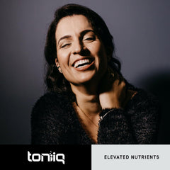 Toniiq NAD+ product packaging and ingredients