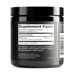 60 capsules per bottle label