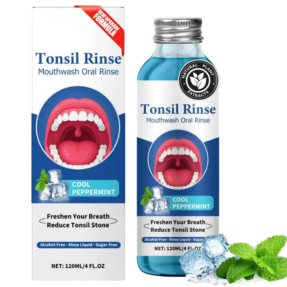 Front view of Tonsil Stone Remover bottle